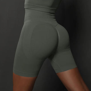 Seamless Push Up Booty Workout Gym Fitness High Waist Shorts - Diva Melody