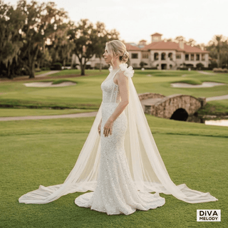 Sequined Mermaid Wedding Dress - Diva Melody