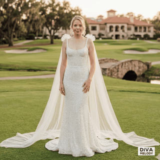 Sequined Mermaid Wedding Dress - Diva Melody