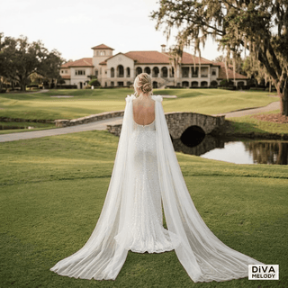 Sequined Mermaid Wedding Dress - Diva Melody
