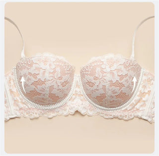 Sexy Lace Bra 1/2 Cup Push Up Underwear Floral Brassiere Intimates - Diva Melody