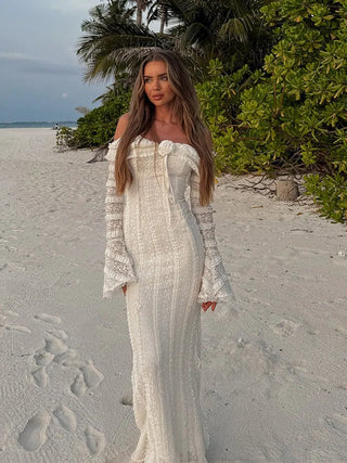 Sexy Long Sleeve Beach Dress - Diva Melody