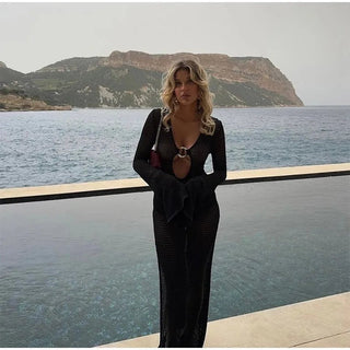 Sexy Long Sleeve Beach Dress - Diva Melody