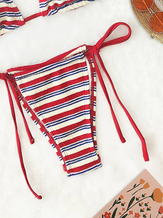 Sexy Push - Up Stripe Bikini Set - Diva Melody