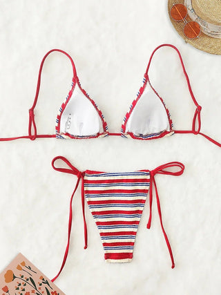 Sexy Push - Up Stripe Bikini Set - Diva Melody