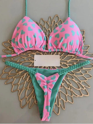 Sexy Thong Bikini Set Zebra Print Women Brazilian Swimwear - Diva Melody