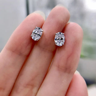 Shiny Oval - shaped Earrings Accessories Classical Elegance Jewelry - Diva Melody