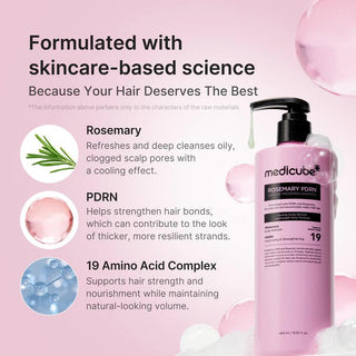[Medicube] Rosemary PDRN Cooling Thickening Shampoo 400ml
