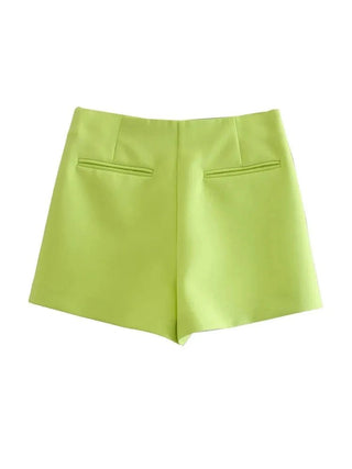 Side Zipper Skort Skirts Shorts - Diva Melody