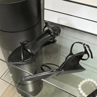 Silver High Heel Sandals - Diva Melody