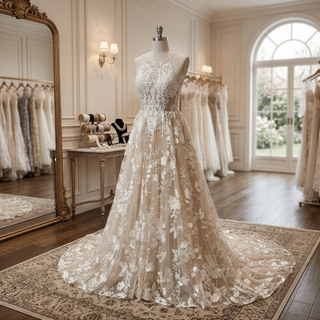 Simple Elegance Wedding Gown - Diva Melody