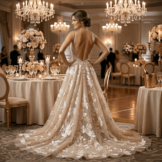 Simple Elegance Wedding Gown - Diva Melody