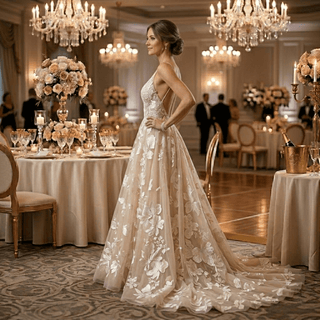 Simple Elegance Wedding Gown - Diva Melody