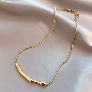 Simple Gold Silver Collarbone Chain Necklaces Jewelry - Diva Melody