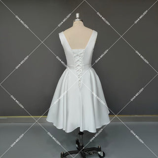 Simple Gorgeous Mini Wedding Dress - Diva Melody