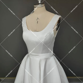 Simple Gorgeous Mini Wedding Dress - Diva Melody