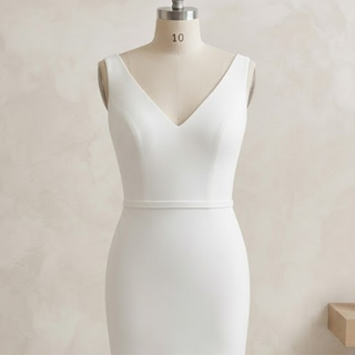 Simple Illusion Bridal Gown - Diva Melody