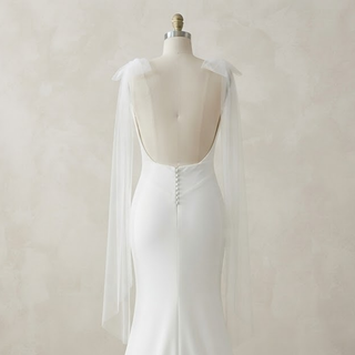 Simple Modern Mermaid Bridal Gown - Diva Melody