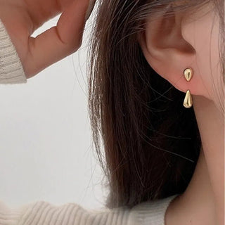 Simple Pea - Shaped Drop Earrings Jewelry Accessory - Diva Melody