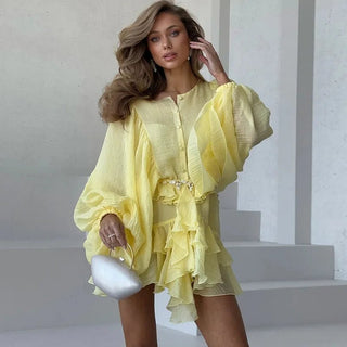 Single Breasted Mini Dress - Diva Melody