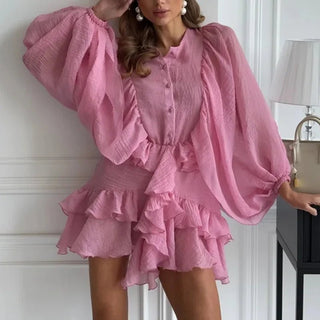 Single Breasted Mini Dress - Diva Melody