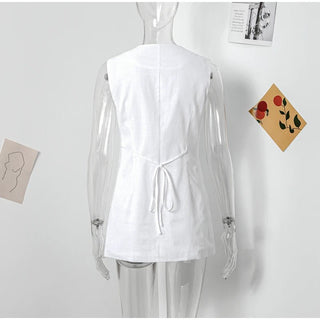 Single - Breasted Slim Vest - Diva Melody