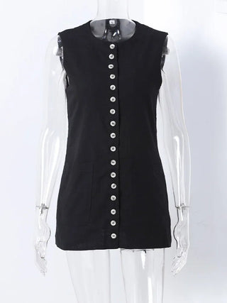 Single - Breasted Slim Vest - Diva Melody