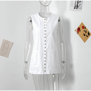 Single - Breasted Slim Vest - Diva Melody