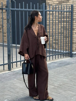 Single - Breasted Summer Outfit Set - Diva Melody