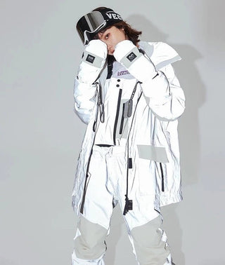 Ski Jacket Men Women Warm Reflective Hooded Jacket Outdoor Sports Jacket - Diva Melody