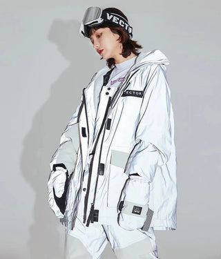 Ski Jacket Men Women Warm Reflective Hooded Jacket Outdoor Sports Jacket - Diva Melody