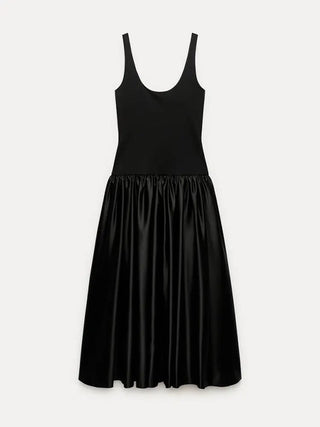 Sleeveless Deep U neck A - line Dresses - Diva Melody