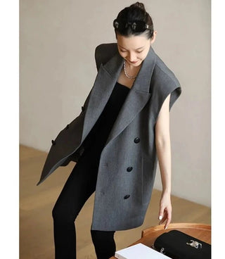 Sleeveless Jacket Suit Vests High - Quality Suit Blazer - Diva Melody