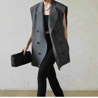 Sleeveless Jacket Suit Vests High - Quality Suit Blazer - Diva Melody