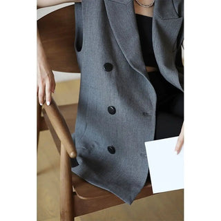 Sleeveless Jacket Suit Vests High - Quality Suit Blazer - Diva Melody