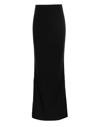 Slim Black Casual Skirt - Diva Melody