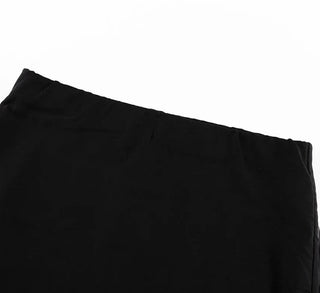 Slim Black Casual Skirt - Diva Melody