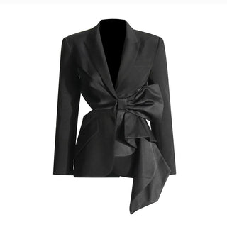 Slim Fit Bow - Decorated Blazer - Diva Melody