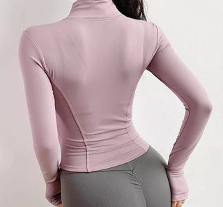 Slim Fit Lightweight Full Zip - up Yoga Sports Running Jacket - Diva Melody