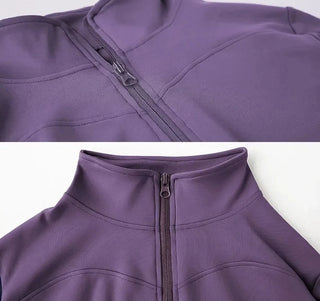 Slim Fit Lightweight Full Zip - up Yoga Sports Running Jacket - Diva Melody