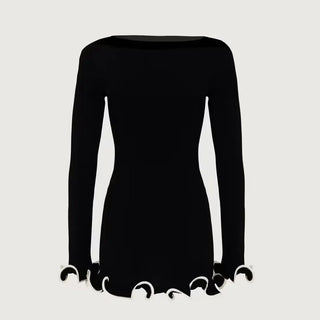 Slim Knitted Long Sleeves Mini Dress - Diva Melody