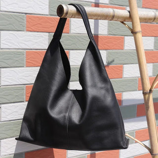 Soft Genuine Leather Hobo Shoulder Bag - Diva Melody