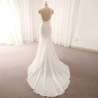 Soft Satin Mermaid Wedding Dress - Diva Melody