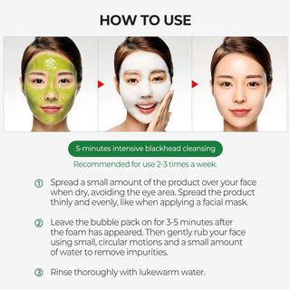 [SomeByMi] BYE BYE BLACKHEAD 30 DAYS MIRACLE GREEN TEA TOX BUBBLE CLEANSER 120g - Diva Melody