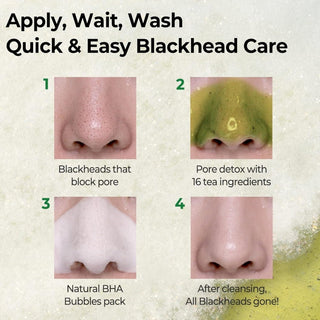 [SomeByMi] BYE BYE BLACKHEAD 30 DAYS MIRACLE GREEN TEA TOX BUBBLE CLEANSER 120g - Diva Melody