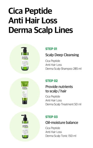 [SomeByMi] Cica Peptide Anti Hair Loss Derma Scalp Shampoo 285ml - Diva Melody