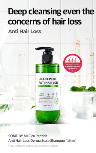 [SomeByMi] Cica Peptide Anti Hair Loss Derma Scalp Shampoo 285ml - Diva Melody