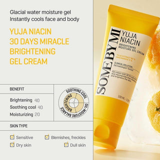 [SomeByMi] YUJA NIACIN BRIGHTENING MOISTURE GEL CREAM MOISTURIZER 100ml - Diva Melody
