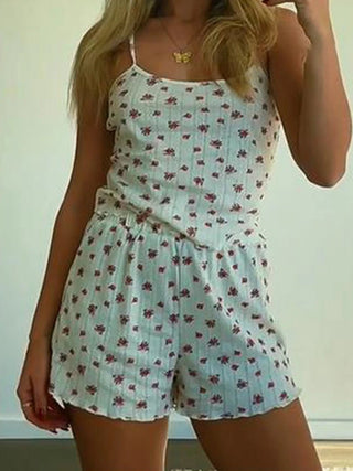 Spaghetti Strap Crop Top & Shorts Set - Diva Melody