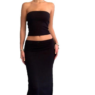 Spaghetti Strap Maxi Skirt Set - Diva Melody